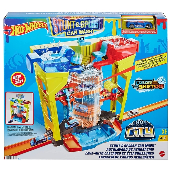 Ігровий набір Hot Wheels Зміни колір Автомийка: Вибух кольорів (GRW37) - Pampik - 7