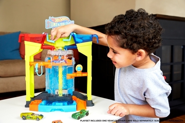 Ігровий набір Hot Wheels Зміни колір Автомийка: Вибух кольорів (GRW37) - Pampik - 6