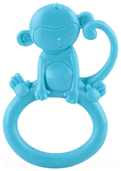 Прорізувач кільце Nuby Зоопарк, мавпочка (673aquamnky) - Pampik