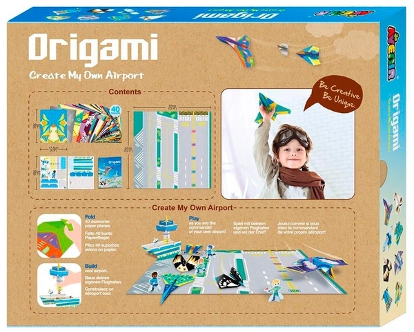 Набір для творчості Avenir Аеропорт з літаками, орігамі, 40 аркушів (CH201769) - Pampik