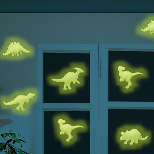 Набір наклейок 4M Сяючі 3D-наклейки Динозаври (00-05426) - Pampik - 6