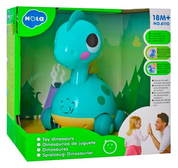 Каталка Hola Toys Коритозавр (6110C) - Pampik - 3