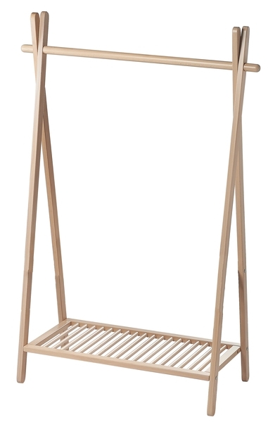 Стойка для одежды Tweeto Natural с полочкой, бук - Pampik