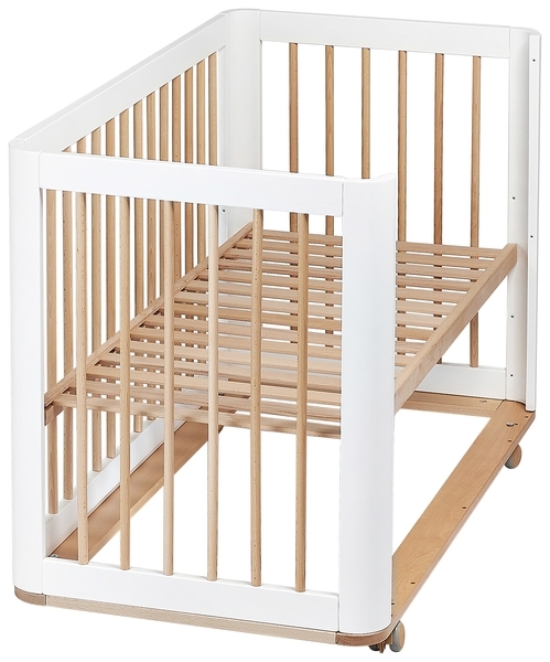 Ліжечко-трансформер Tweeto simple White with Natural, бук з білим - Pampik - 2