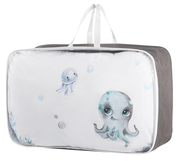 Комплект детской постели Tweeto Ocean, 6 предметов, хлопок, 120х70, белый - Pampik - 4