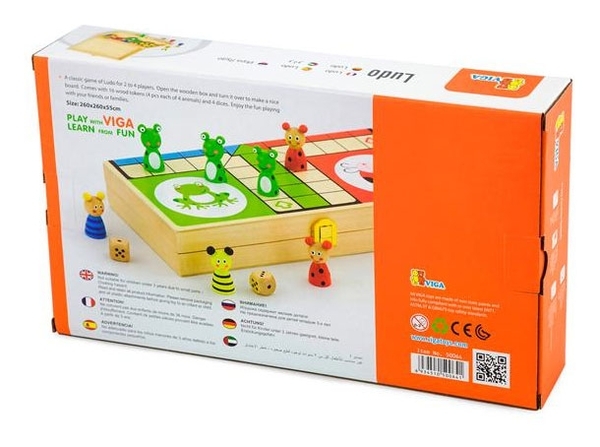 Настільна гра Viga Toys Лудо (50064) - Pampik - 5