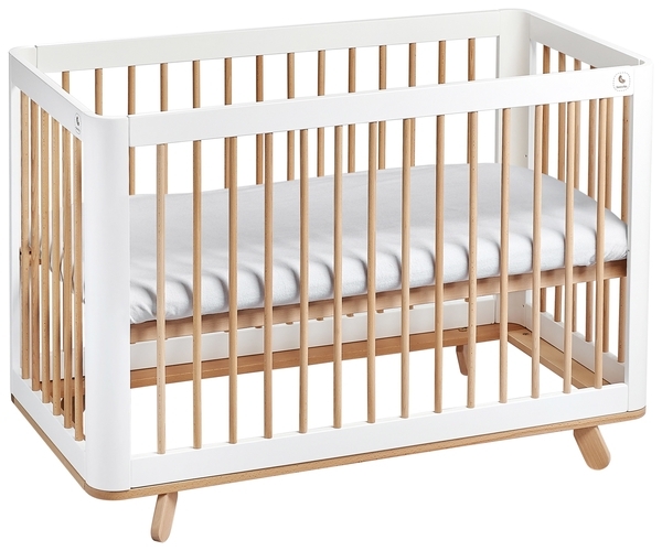 Ліжечко-трансформер Tweeto simple White with Natural, бук з білим - Pampik - 4