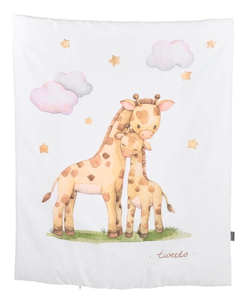 Комплект детской постели Tweeto Safari, 5 предметов, хлопок, 120х70, белый - Pampik - 2