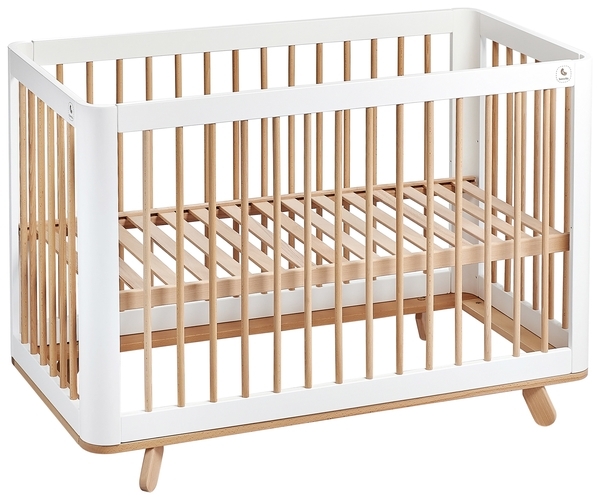 Ліжечко-трансформер Tweeto simple White with Natural, бук з білим - Pampik