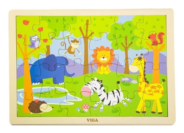 Пазл Viga Toys Сафари, 24 элемента (50198) - Pampik - 2