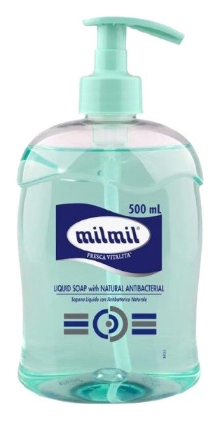 Рідке мило MilMil Антибактеріальне з дозатором, 500 мл - Pampik