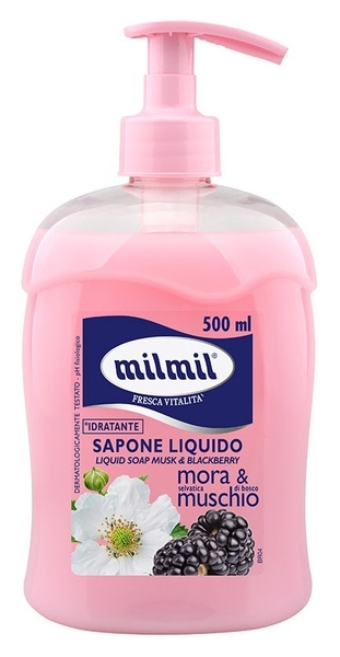 Мило рідке MilMil Мускус і Ожина з дозатором, 500 мл - Pampik