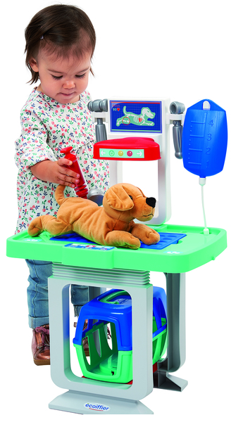 Ігровий набір Ecoiffier Ветеринарний центр зі столом і перенесенням для цуценя (1908) - Pampik - 2
