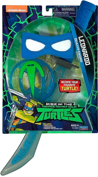 Набір іграшкової зброї TMNT Еволюція Черепашок-ніндзя W2 Спорядження Леонардо (82055) - Pampik