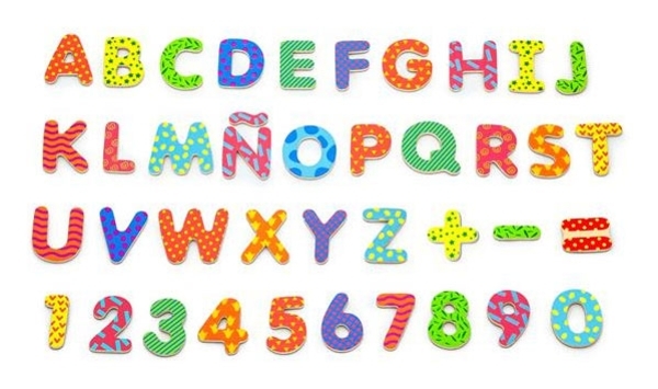 Набор Viga Toys Магнитные буквы и цифры (59429) - Pampik - 3