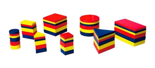 Навчальний набір Viga Toys Логічні блоки (56164U) - Pampik - 2