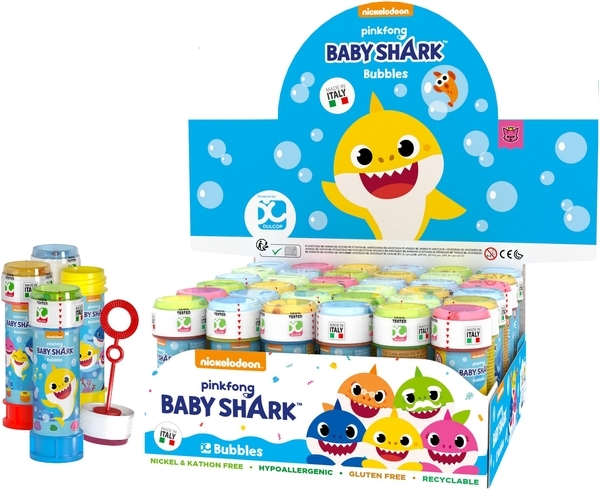 Мильні бульбашки Dulcop Baby Shark, 60 мл, 1 шт., в асортименті (103.880200) - Pampik