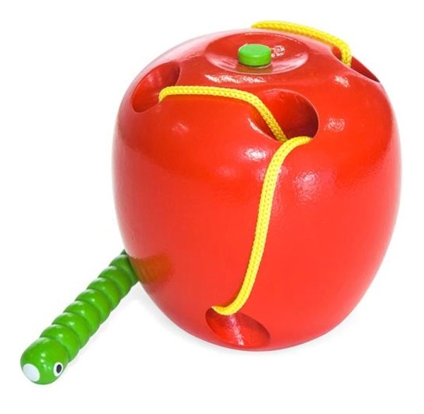 Шнурівка Viga Toys Яблуко (56276) - Pampik - 2