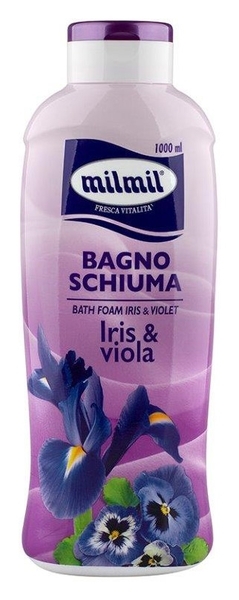 Піна для ванн та душу MilMil Ірис та Братки, 1000 мл - Pampik
