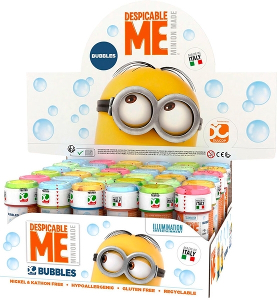 Мильні бульбашки Dulcop Міньйони, 60 мл, 1 шт., в асортименті (103.874800) - Pampik