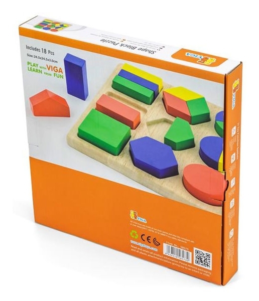 Пазл Viga Toys Формы (58573) - Pampik - 4