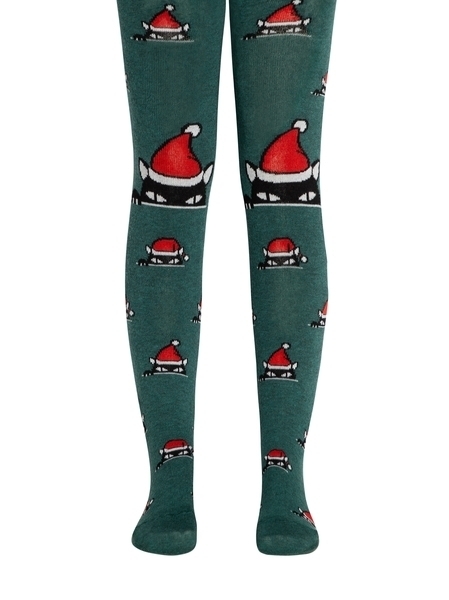 Колготки Conte Kids New Year, р.80-86, темно-бірюзовий (19С-96/1СП) - Pampik - 2