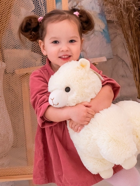 М'яка іграшка Fancy Гламурна Альпака, білий (ALPK1/L) - Pampik - 5