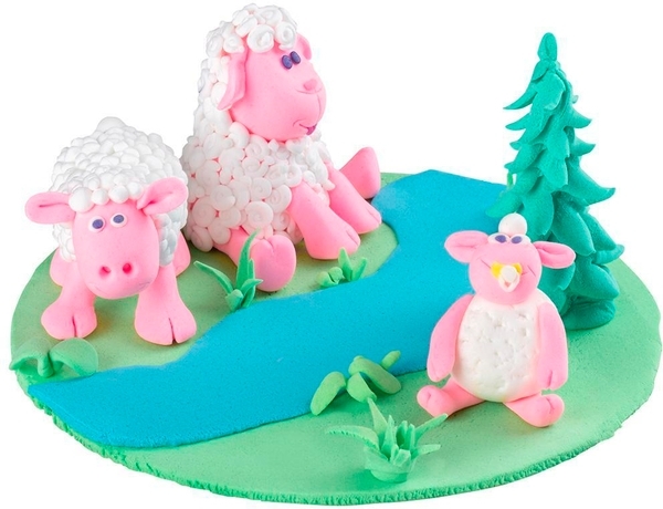 Легкий пластилін Genio Kids, зелений (TA1712-3) - Pampik - 3