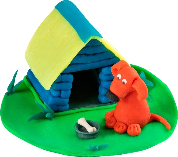 Набор для детского творчества Genio Kids Тесто-пластилин, 6 цветов (TA1009V) - Pampik - 3