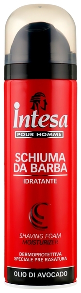 Пена для бритья с маслом авокадо Intesa Classic Black Shaving Foam Moisturizer, 300 мл - Pampik
