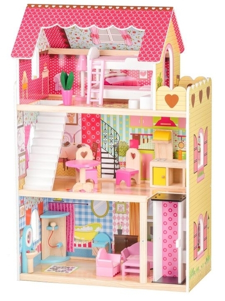 Ляльковий будиночок Ecotoys Малинова резиденція (4120) - Pampik
