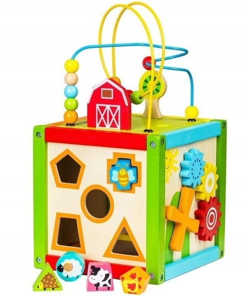 Дерев'яний бізікуб Ecotoys (1004) - Pampik