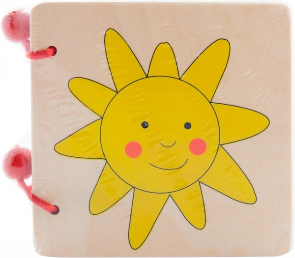 Дерев'яна книжка Bino з картинками - Pampik