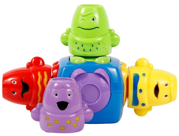 Игрушка развивающая Lindo Магнитная пирамидка (618-12) - Pampik