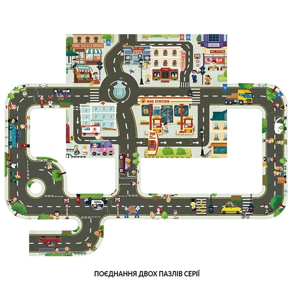 Підлоговий пазл-гігант TOI "Дорожній патруль", 31 елемент - Pampik - 2