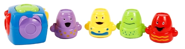 Игрушка развивающая Lindo Магнитная пирамидка (618-12) - Pampik - 2