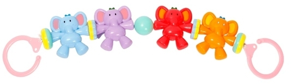 Брязкальце для коляски/ліжечка Lindo Слоники (Y23) - Pampik