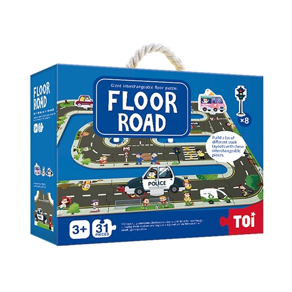 Підлоговий пазл-гігант TOI "Дорожній патруль", 31 елемент - Pampik