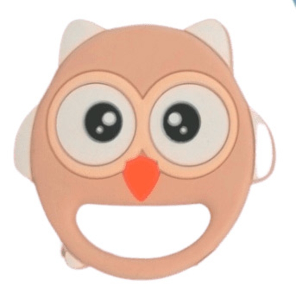 Прорізувач Lindo Сова, бежевий (Li 326) - Pampik