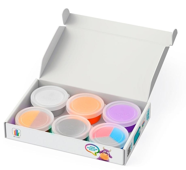 Набір самозатвердіваючого пластиліну Ліпака Корівка, Песик, Вівця (60024-UA01) - Pampik - 2