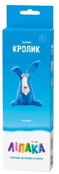 Набор самозатвердіваючого пластиліну Ліпака Кролик (30050-UA01) - Pampik