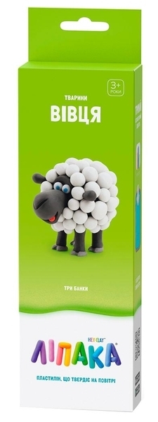 Набор самозатвердіваючого пластиліну Ліпака Овечка (30049-UA01) - Pampik