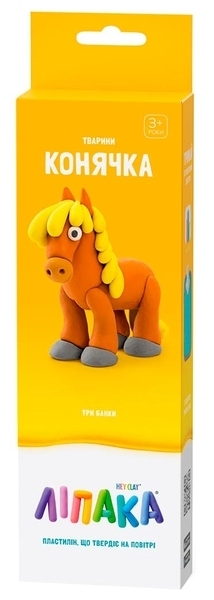 Набір самозатвердіваючого пластиліну Ліпака Конячка (30046-UA01) - Pampik