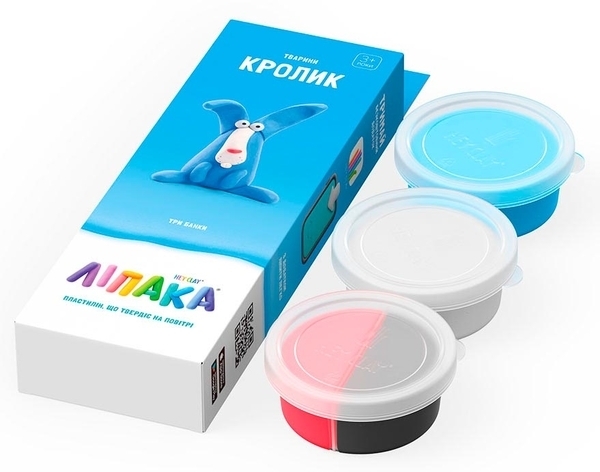 Набор самозатвердіваючого пластиліну Ліпака Кролик (30050-UA01) - Pampik - 2