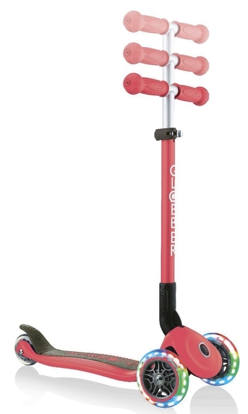 Уцінка. Самокат Globber Primo Foldable Lights, червоний (432-102-2) - Pampik - 2