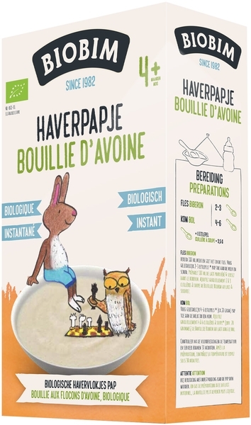 Безмолочна органічна каша Biobim Вівсяна, 200 г - Pampik