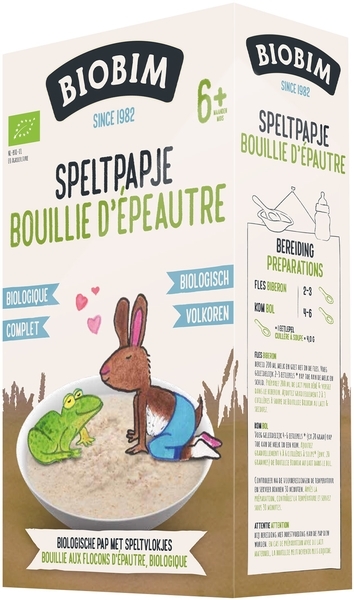 Безмолочна органічна каша Biobim Спельта, 250 г - Pampik