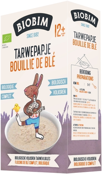 Безмолочна органічна каша Biobim Пшенична, 200 г - Pampik