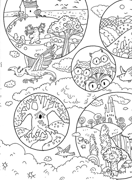 Раскраски-антистресс. Мир волшебств - Pampik - 7