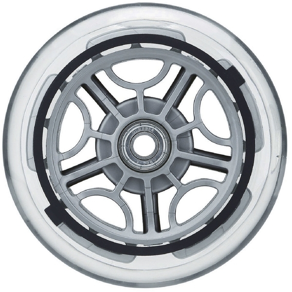 Набір коліс Globber Primo / Evo / Elite / Flow, 121 мм, з підсвічуванням, сірий, 2 шт. (526-009) - Pampik - 2